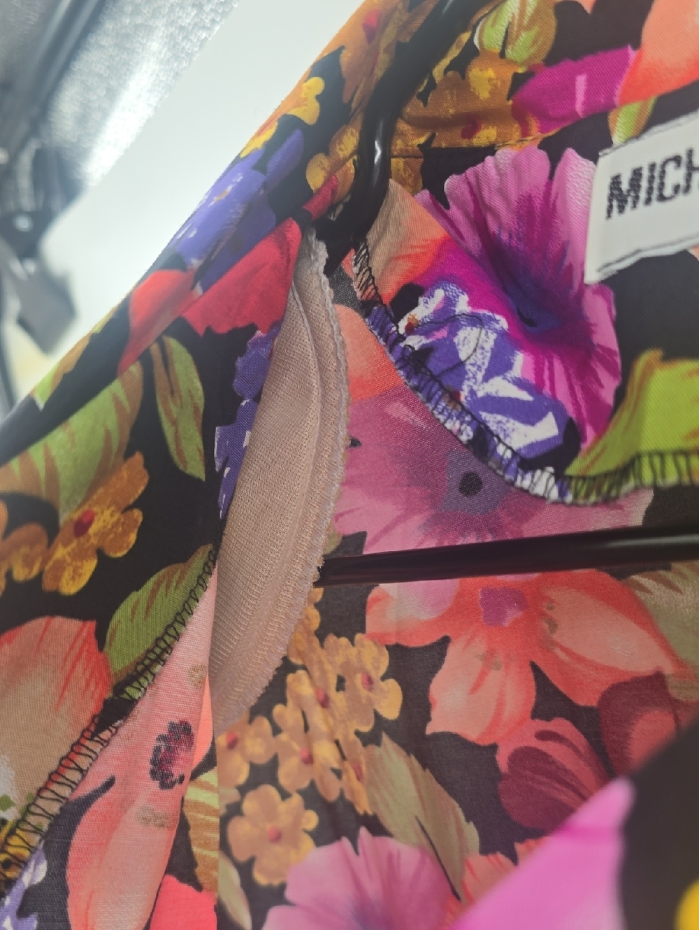 Michael Matisse Newyork Floral Button-Front Midi Dress in Multicolor - Picture 6 of 10